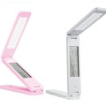 Hot soldes clavier portable led lampe de table / horloge calendrier usb led lampe